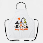 Tablier Halloween Gnomes mignonne Automne Citrouille Autom (Recto)