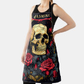 Tablier Halloween gothique des Roses rouges (Insitu)