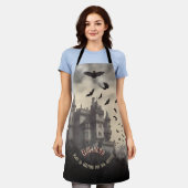 Tablier Halloween gothique du château de Dracula vintage (Porté)