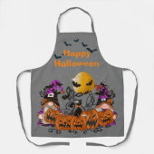 Tablier Halloween Grey Gray Gnome (Recto)