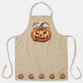 Tablier Halloween : grosse citrouille - (Recto)