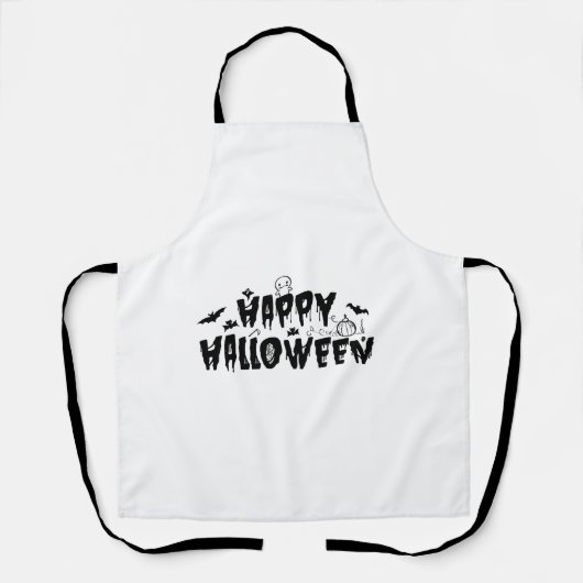 Tablier Halloween heureux (Recto)