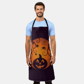 Tablier Halloween Jack-o'-lantern citrouille visage et ara (Porté)