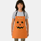 Tablier Halloween Jack O'Lantern Citrouille mignon pour en (Insitu)