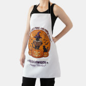 Tablier Halloween Joyeux Professeur Chat Noir Sorcière Cha (Insitu)