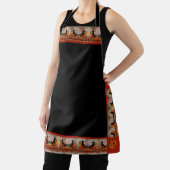 Tablier Halloween Kitty Chats Tout-En-Plan (Insitu)