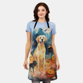 Tablier Halloween Lappund Finlandais Avec Peur Citrouille (Porté)