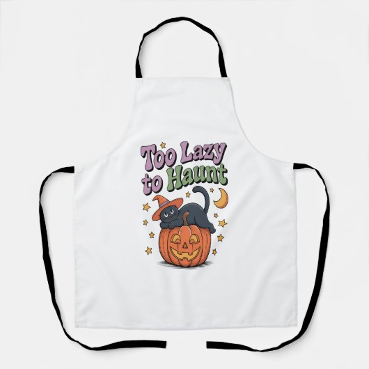 Tablier Halloween Lazy Ghost (Recto)
