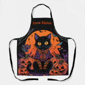 Tablier Halloween,Le rôdeur du champ de citrouilles,Chat n (Recto)