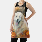 Tablier Halloween les grandes Pyrénées avec la peur Citrou (Insitu)