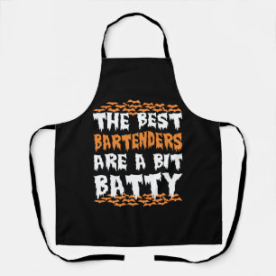 Tablier Halloween Les Meilleurs Barmans Sont Un Peu Batty
