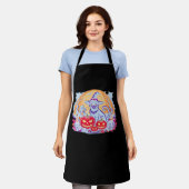 Tablier Halloween mignon Fantôme Citrouille Chat classique (Porté)