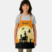 Tablier Halloween Moonlight Maison Hantée Pour Enfants (Insitu)