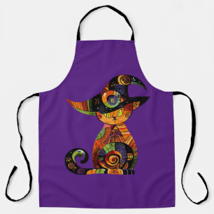 Tablier Halloween/mystique/chat/chute