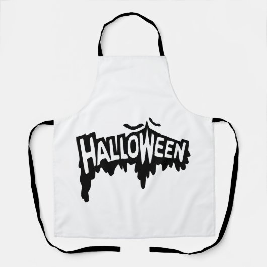 Tablier Halloween noir (Recto)