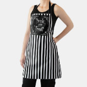 Tablier Halloween noir et blanc (Insitu)