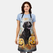 Tablier Halloween Nouvelle-Écosse avec la peur Citrouille (Porté)