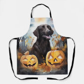 Tablier Halloween Nouvelle-Écosse avec la peur Citrouille (Recto)