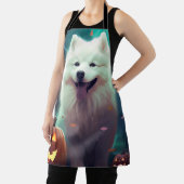 Tablier Halloween Samoyé Avec Peur Citrouille (Insitu)