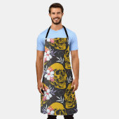 Tablier Halloween sans couture motif avec coloré et effray (Porté)