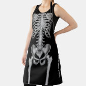 Tablier Halloween Skeleton Bones Éffrayant Funny X ray (Insitu)