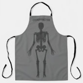 Tablier Halloween Skeleton Costume amusant Chiropractor Ap (Recto)