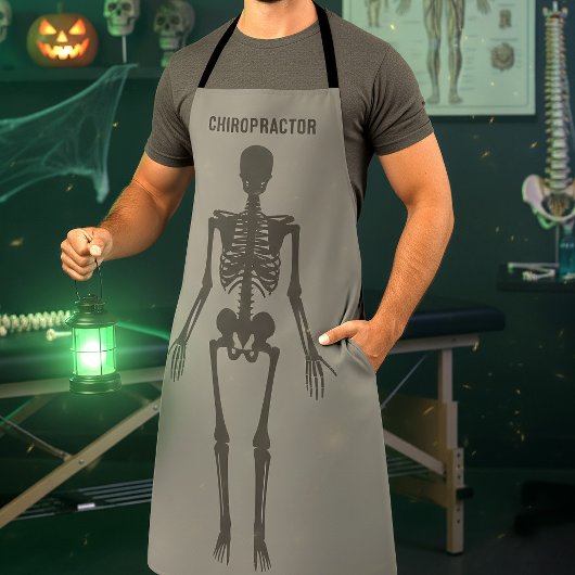 Tablier Halloween Skeleton Costume amusant Chiropractor Ap