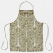 Tablier Halloween Skeleton Rib Cage Motif ostéologue (Recto)