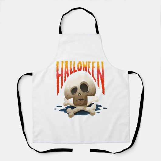 TABLIER HALLOWEEN SKULL (Recto)