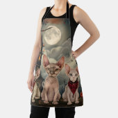 Tablier Halloween sphynx chats Éffrayant (Insitu)