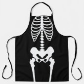 Tablier Halloween squelettique déplaisant (Recto)