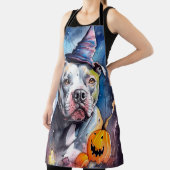 Tablier Halloween Staffordshire Américain Avec Citrouilles (Insitu)