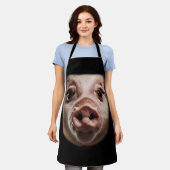 Tablier Halloween Surpris Cochon Face Mème Big Troll Hog P (Porté)