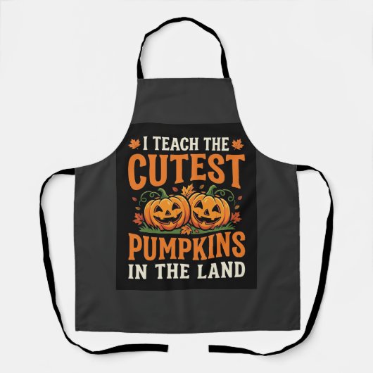 Tablier Halloween Teacher Cutest Pumpkins Design_1 (Recto)