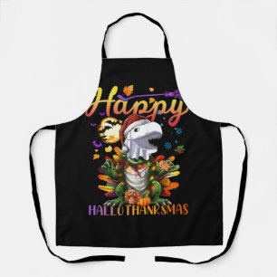 Tablier Halloween Thanksgiving Noël Happy HalloThanks