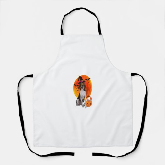 Tablier Halloween Treking Walker Coonhound Jack-o'-lantern (Recto)