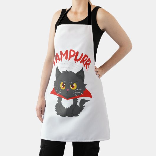 Tablier Halloween Vampire Cat (Insitu)