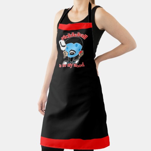 Tablier Halloween Vampire - Pickleball Dans Mon Sang (Insitu)