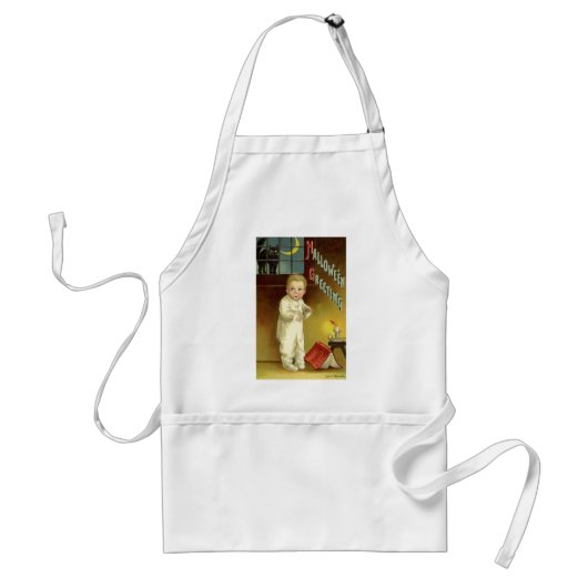 Tablier Halloween vintage par Ellen Clapsaddle, Histoire d (Devant)