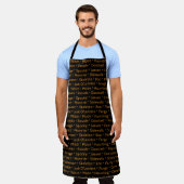 Tablier Halloween Words Apron (Porté)