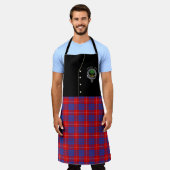 Tablier Hamilton Clan Badge & Tartan Kilt (Porté)