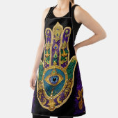 Tablier Hamsa Troisième Œil Orné Or (Insitu)