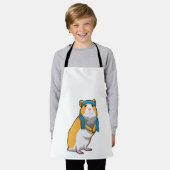 Tablier Hamster à Fitness avec serviette (Porté)