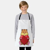 Tablier Hamster au coeur (Porté)