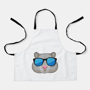 Tablier Hamster avec lunettes de soleil