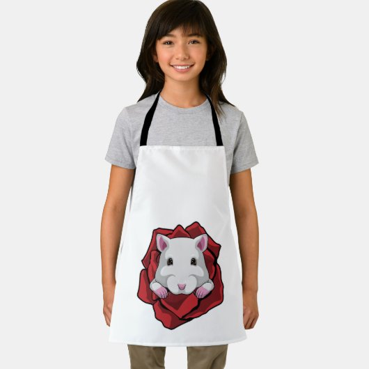 Tablier Hamster avec Rose (Insitu)