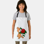 Tablier Hamster avec Rose à fleurs (Insitu)