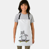 Tablier Hamster en patinage avec skateboard (Insitu)