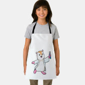 Tablier Hamster en tant que scientifique avec tube d'essai (Insitu)