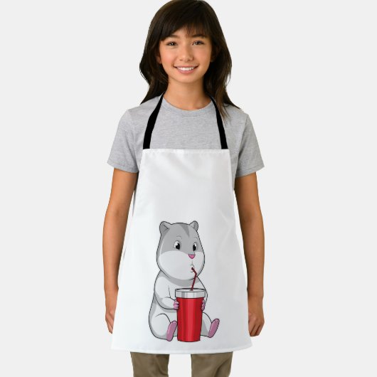 Tablier Hamster with Mug & Drinking straw (Insitu)